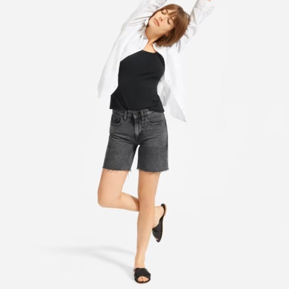 NWOT Everlane Denim Short in Washed Black, Size 33 - Picture 1 of 6
